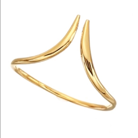 jules smith // adjustable dainty gold curved ring - Picture 3 of 7